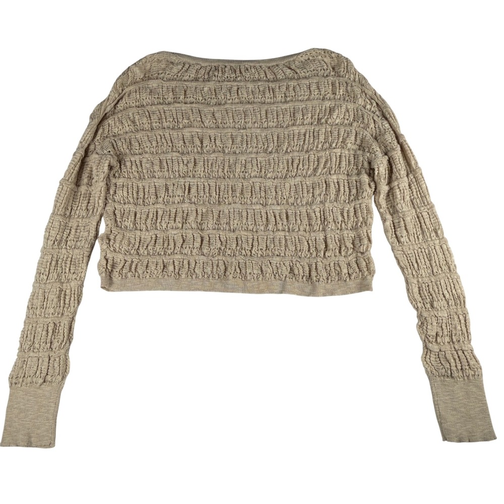 NWT Natural Life Women's Crop Sweater Cream Tan Small - Picture 7 of 10